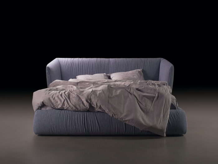 Pat tapitat Too Night, tablie inalta capitonata, lada depozitare, somiera metalica, picioare lemn 4cm, laterale dehusabile, stil contemporan, personalizabil [6]
