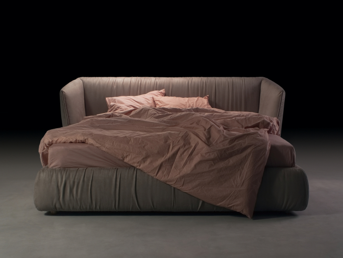 Pat tapitat Too Night, tablie inalta capitonata, lada depozitare, somiera metalica, picioare lemn 4cm, laterale dehusabile, stil contemporan, personalizabil [12]