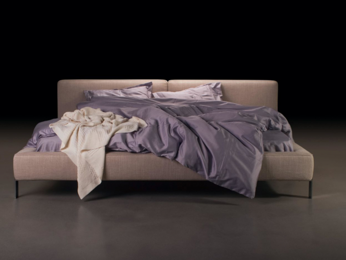 Pat tapitat Vogue, tablie inalta capitonata, somiera metalica, picioare inox 14cm, laterale dehusabile, stil contemporan, personalizabil [13]