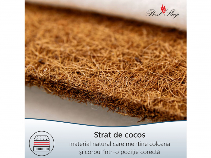 Saltea Latex Lux, H21cm, spume HR, cocos, latex natural, fermitate ridicata [8]