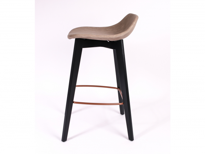 Scaun bar H65cm Amelia, tapitat, personalizabil, lemn masiv stejar, stil contemporan, tapiterie stofa sau piele [7]