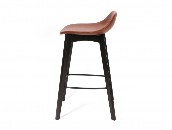 Scaun bar H65cm Amelia, tapitat, personalizabil, lemn masiv stejar, stil contemporan, tapiterie stofa sau piele [3]