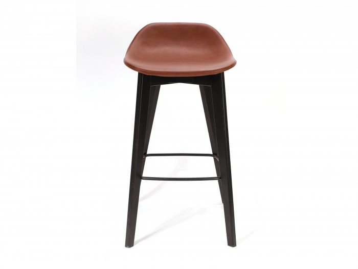 Scaun bar H65cm Amelia, tapitat, personalizabil, lemn masiv stejar, stil contemporan, tapiterie stofa sau piele [2]