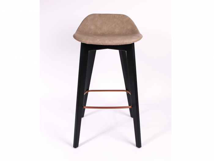 Scaun bar H65cm Amelia, tapitat, personalizabil, lemn masiv stejar, stil contemporan, tapiterie stofa sau piele [5]