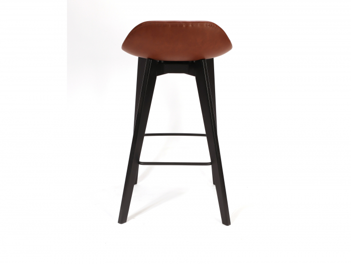 Scaun bar H65cm Amelia, tapitat, personalizabil, lemn masiv stejar, stil contemporan, tapiterie stofa sau piele [4]