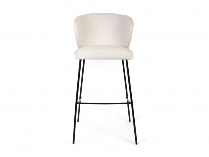 Scaun bar H65cm Stella, tapitat, personalizabil, picioare metalice, stil contemporan, tapiterie stofa sau piele [3]