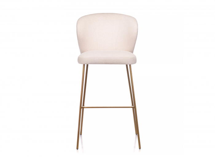 Scaun bar H65cm Stella, tapitat, personalizabil, picioare metalice, stil contemporan, tapiterie stofa sau piele [7]