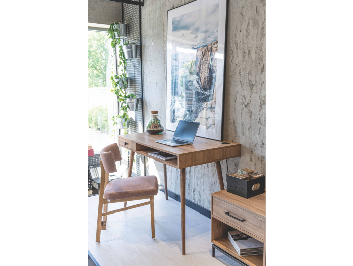 Scaun Chloe, tapitat, personalizabil, lemn masiv stejar, stil contemporan, tapiterie stofa sau piele [7]