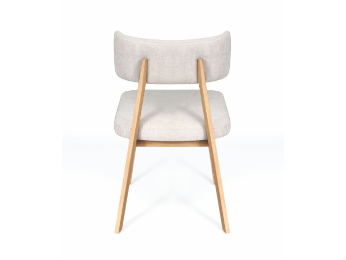 Scaun Chloe, tapitat, personalizabil, lemn masiv stejar, stil contemporan, tapiterie stofa sau piele [5]
