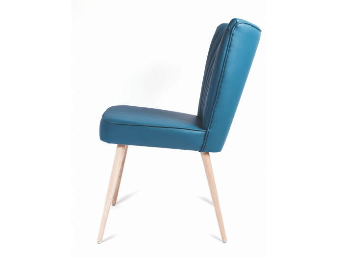 Scaun elegant Christopher, tapitat, personalizabil, lemn masiv stejar, stil contemporan, tapiterie stofa sau piele [14]