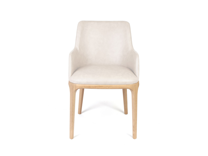 Scaun cu brate Movano, tapitat, personalizabil, picioare lemn masiv, scoica lemn masiv, stil contemporan, tapiterie stofa sau piele [4]