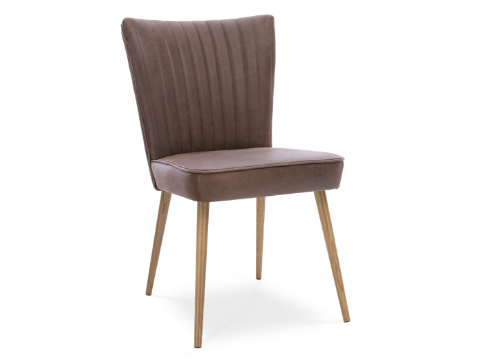 Scaun elegant Christopher, tapitat, personalizabil, lemn masiv stejar, stil contemporan, tapiterie stofa sau piele [5]