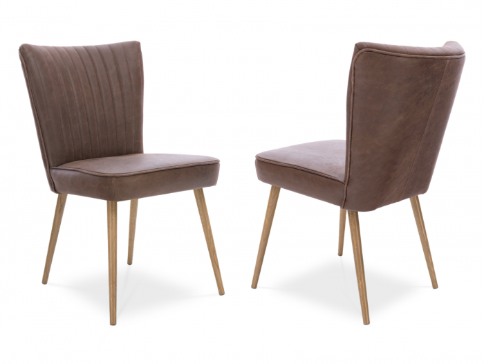 Scaun elegant Christopher, tapitat, personalizabil, lemn masiv stejar, stil contemporan, tapiterie stofa sau piele [2]