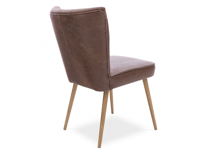 Scaun elegant Christopher, tapitat, personalizabil, lemn masiv stejar, stil contemporan, tapiterie stofa sau piele [7]