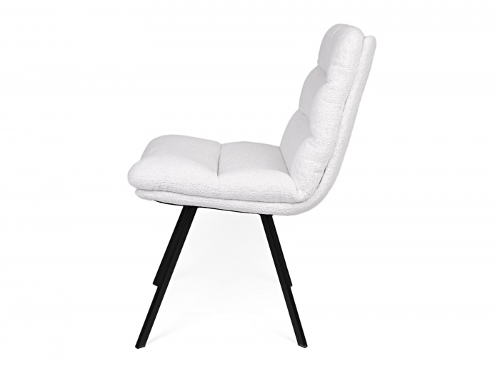 Scaun Jonathan, tapitat, personalizabil, picioare metalice, scoica lemn masiv, stil contemporan, tapiterie stofa sau piele [2]