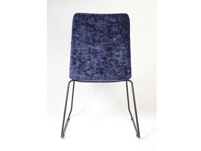 Scaun minimalist stivuibil Lara Plus, tapitat, personalizabil, picioare metal, scoica lemn masiv, stil contemporan, tapiterie stofa sau piele [5]