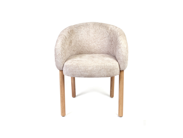 Scaun Lily, tapitat, personalizabil, lemn masiv stejar, stil contemporan, tapiterie stofa sau piele [2]