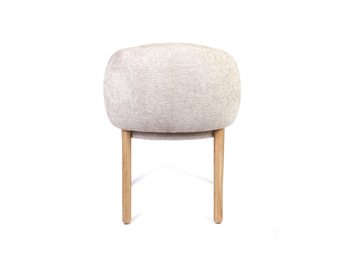 Scaun Lily, tapitat, personalizabil, lemn masiv stejar, stil contemporan, tapiterie stofa sau piele [4]