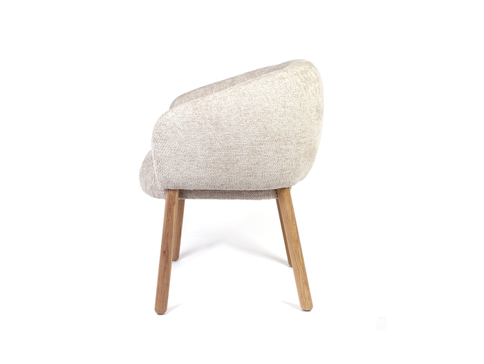 Scaun Lily, tapitat, personalizabil, lemn masiv stejar, stil contemporan, tapiterie stofa sau piele [3]