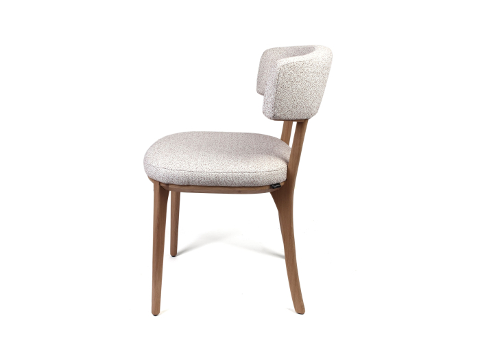 Scaun Molly, tapitat, personalizabil, lemn masiv stejar, stil contemporan, tapiterie stofa sau piele [3]