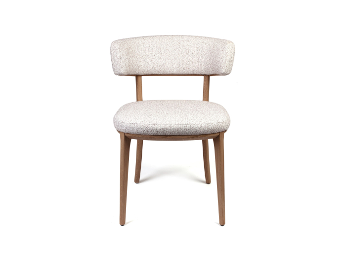 Scaun Molly, tapitat, personalizabil, lemn masiv stejar, stil contemporan, tapiterie stofa sau piele [4]