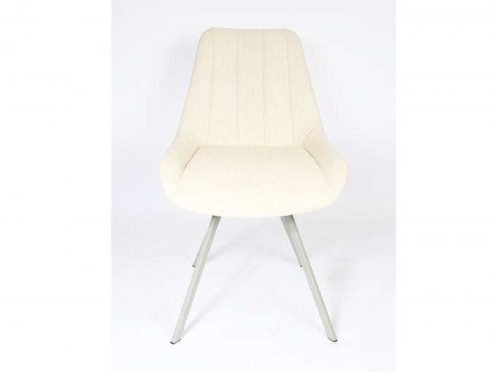 Scaun Simon, tapitat, personalizabil, picioare metalice, scoica lemn masiv, stil contemporan, tapiterie stofa sau piele [8]