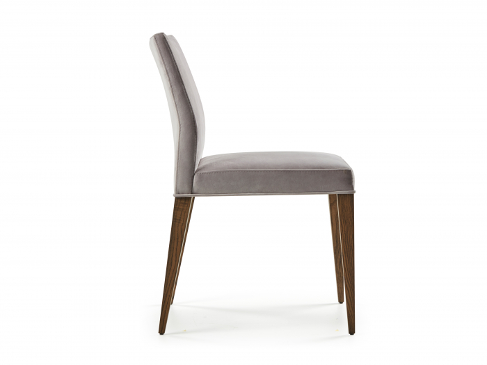 Scaun Turin, tapitat, personalizabil, picioare lemn masiv, stil modern, tapiterie stofa [3]