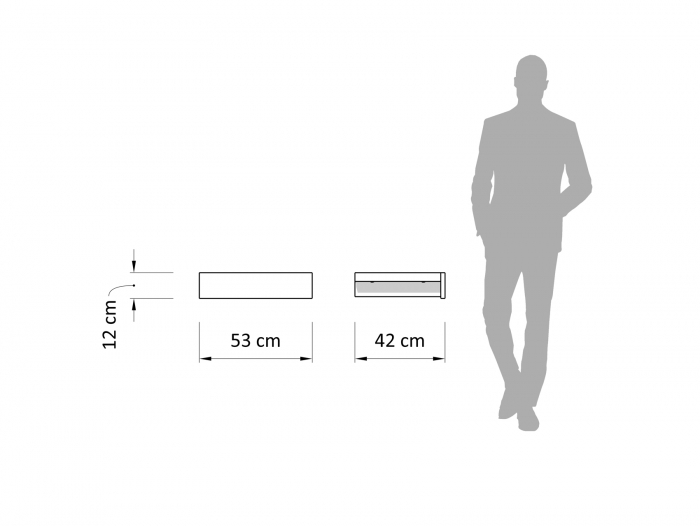 Sertar pentru birou Atlas, multiple finisaje disponibile, stil minimalist [4]