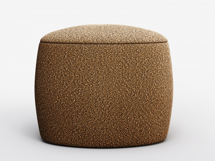 Taburet Tapitat Balu Personalizabil D48xH45cm Stil Contemporan Tapiterie Stofa sau Piele [3]