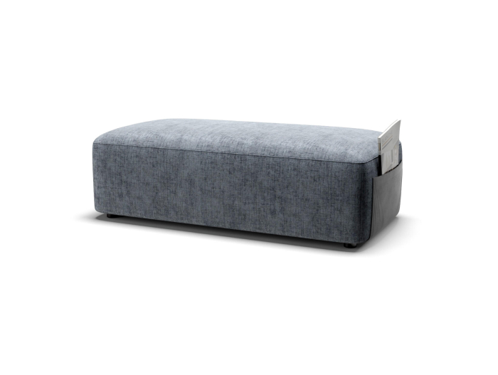 Taburet tapitat Puff Twice 110x55cm, tapitat, personalizabil, stil minimalist [6]
