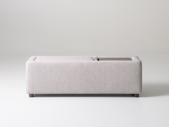 Taburet tapitat Soft 114x40cm, cu spatiu de depozitare, tapitat, personalizabil, stil minimalist [6]