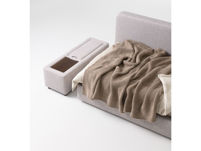 Taburet tapitat Soft 114x40cm, cu spatiu de depozitare, tapitat, personalizabil, stil minimalist [3]