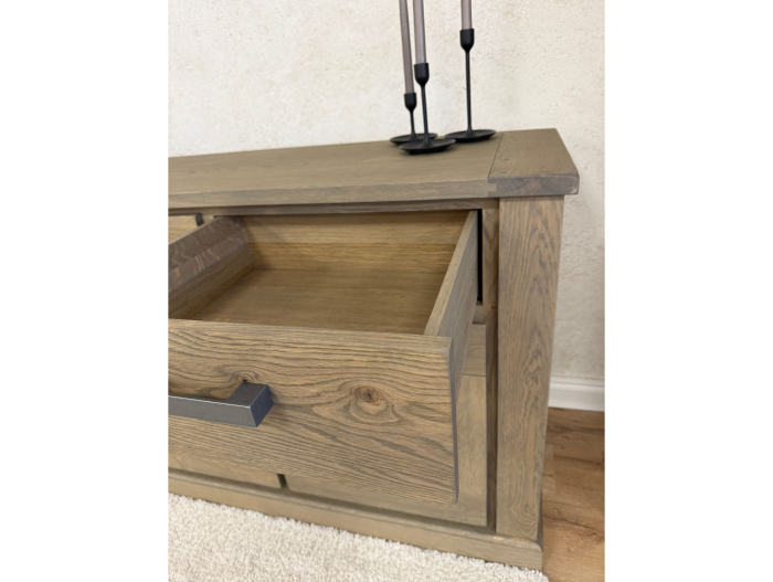 Bufet 4 usi 4 sertare Zurich 225cm, stejar, finisaj mat, stil rustic [5]