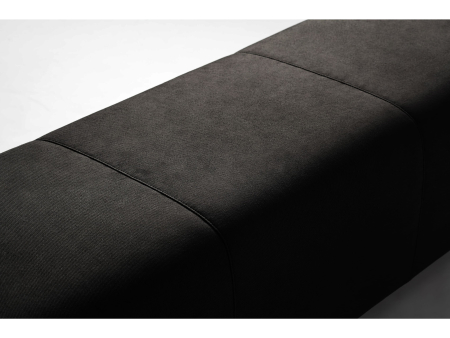 Bancheta dormitor Eterna 60-160cm, tapitata, personalizabila, picioare metalice 11cm, stil contemporan [9]