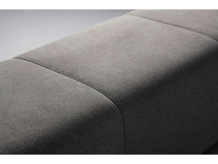 Bancheta dormitor Eterna 60-160cm, tapitata, personalizabila, picioare metalice 11cm, stil contemporan [4]