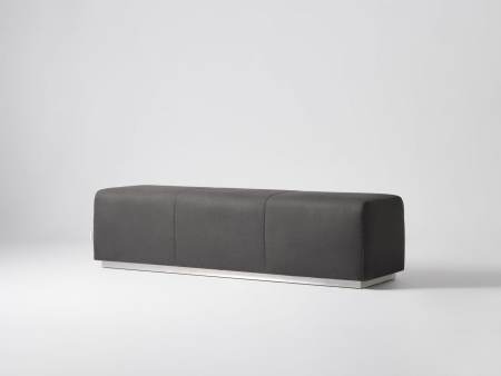 Bancheta dormitor Eterna 60-160cm, tapitata, personalizabila, picioare metalice 11cm, stil contemporan [5]