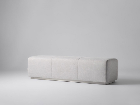 Summer Mood - Bancheta dormitor Eterna 60-160cm, tapitata, personalizabila, picioare metalice 11cm, stil contemporan