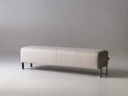 Summer Mood - Bancheta dormitor Vogue 160-1160cm, tapitata, personalizabila, picioare metalice 14cm, stil contemporan