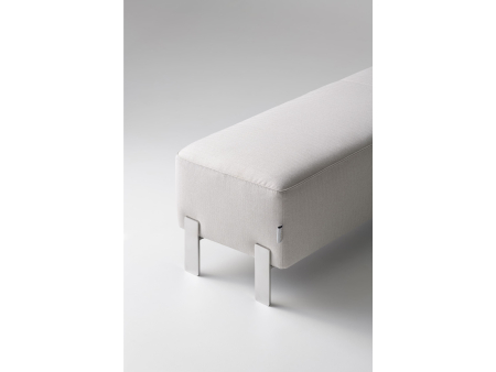 Bancheta dormitor Vogue 160-1160cm, tapitata, personalizabila, picioare metalice 14cm, stil contemporan [2]