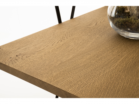Biblioteca Atlas 70cm, modulara, lemn masiv de stejar si otel, multiple finisaje disponibile, stil minimalist [4]