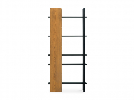 Biblioteca Phoenix 100cm, lemn masiv de stejar, dublu-fata, multiple finisaje disponibile, stil contemporan [4]