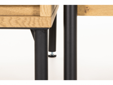 Birou Atlas 160cm, modular, lemn masiv si otel, multiple finisaje disponibile, stil minimalist [10]