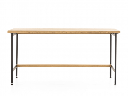 Mobila Birou - Birou Atlas 160cm, modular, lemn masiv si otel, multiple finisaje disponibile, stil minimalist