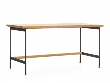 Birou Atlas 160cm, modular, lemn masiv si otel, multiple finisaje disponibile, stil minimalist [6]