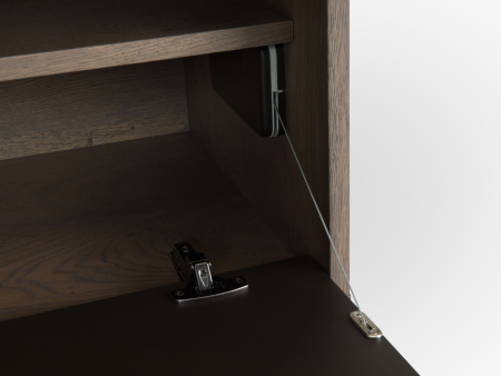 Bufet 2 usi 2 sertare Treviso 240cm, lemn de stejar, picioare metalice, feronerie cu amortizare, multiple finisaje disponibile, stil contemporan [42]