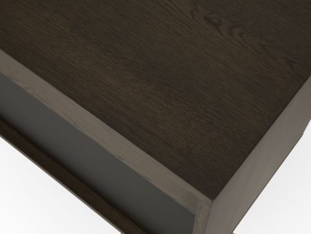 Bufet 2 usi 2 sertare Treviso 240cm, lemn de stejar, picioare metalice, feronerie cu amortizare, multiple finisaje disponibile, stil contemporan [43]