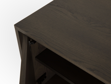 Bufet 2 usi 2 sertare Treviso 240cm, lemn de stejar, picioare metalice, feronerie cu amortizare, multiple finisaje disponibile, stil contemporan [40]