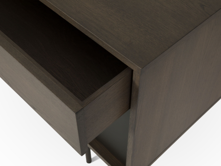 Bufet 2 usi 2 sertare Treviso 240cm, lemn de stejar, picioare metalice, feronerie cu amortizare, multiple finisaje disponibile, stil contemporan [33]