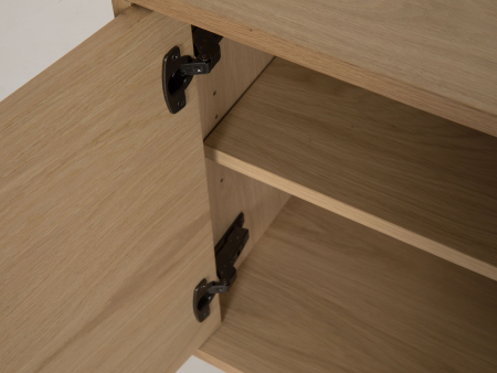 Bufet 2 usi 2 sertare Treviso 240cm, lemn de stejar, picioare metalice, feronerie cu amortizare, multiple finisaje disponibile, stil contemporan [17]