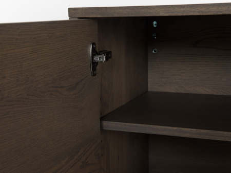 Bufet 2 usi 2 sertare Treviso 240cm, lemn de stejar, picioare metalice, feronerie cu amortizare, multiple finisaje disponibile, stil contemporan [37]